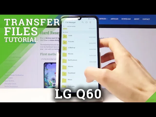 Video thumbnail for How to Transfer Files from LG Q60 – Move Data