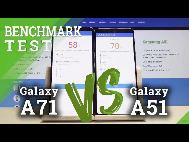 Video thumbnail for Benchmark Antutu SAMSUNG Galaxy A51 vs Galaxy A71 – Checkup Performance
