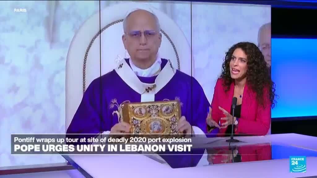 Video thumbnail for Pope Leo XIV urges unity in Lebanon visit