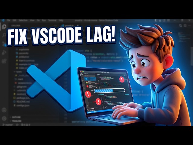 Video thumbnail for How to Fix Visual Studio Code lagging,glitching & slowing down | Make VSCode Fast in Speed