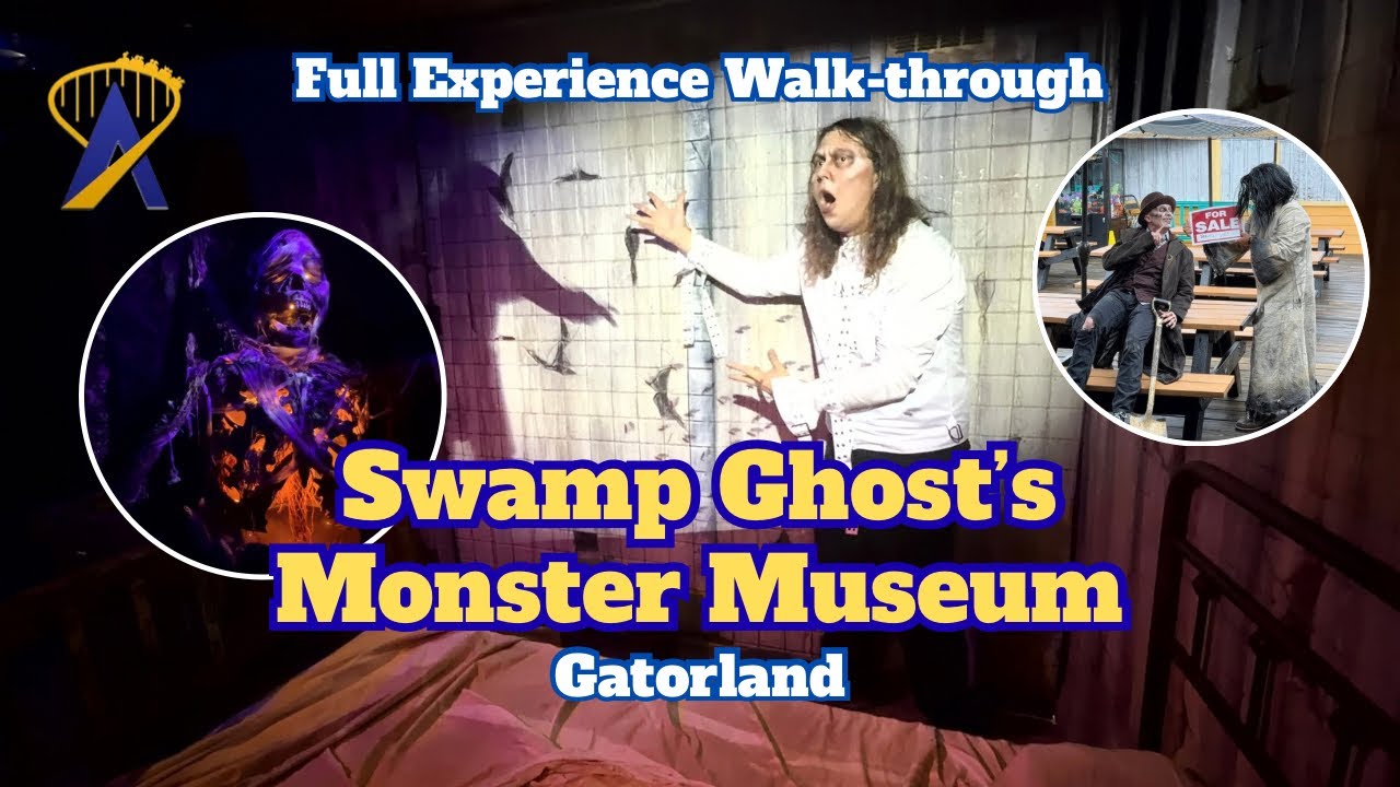 Video thumbnail for Gatorland Halloween 2026: Swamp Ghost's Monster Museum Full Walkthrough
