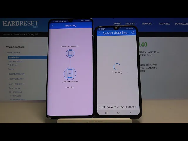 Video thumbnail for How to Copy Photos, Contacts, Apps and Other Important Data to Samsung Galaxy A40