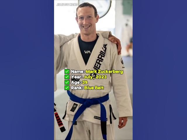 'Video thumbnail for Mark Zuckerberg BJJ Rank | JiuJitsu News'