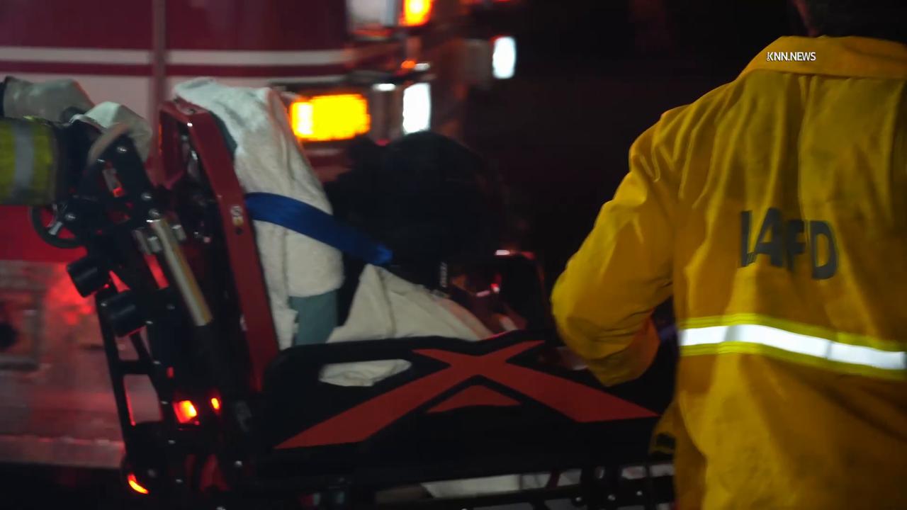 Video thumbnail for US, Los Angeles: North Hollywood Rollover Crash Occupant Hospitalized.