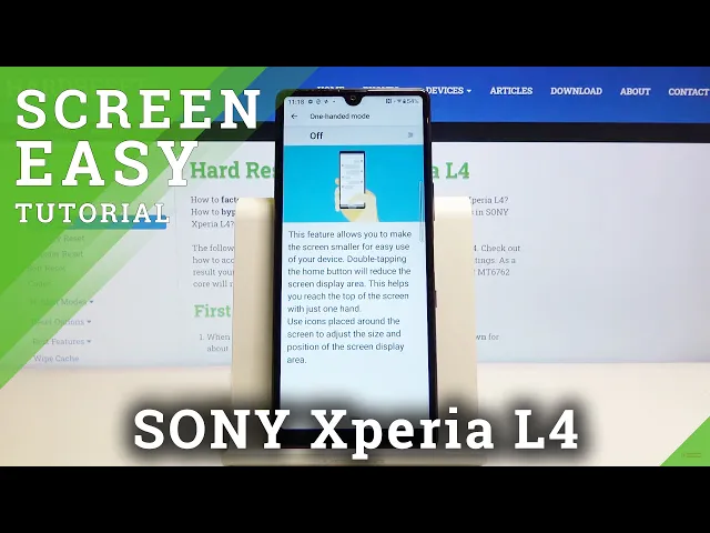 Video thumbnail for How to Use One Hand Mode in SONY Xperia L4 – Show Smaller Screen