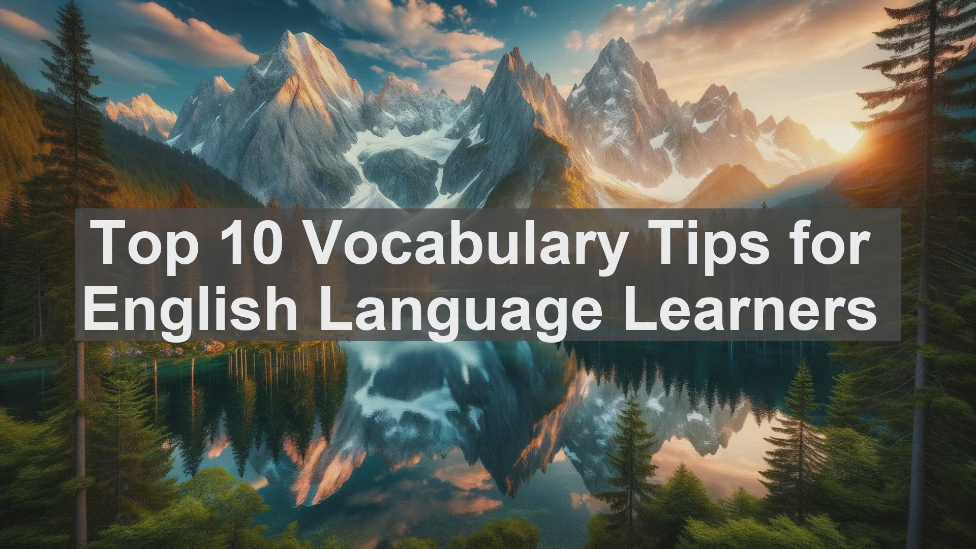'Video thumbnail for Top 10 Vocabulary Tips for English Language Learners'