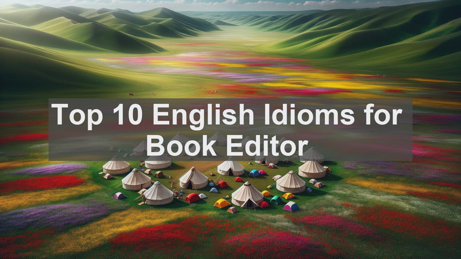 'Video thumbnail for Top 10 English Idioms for Book Editor'