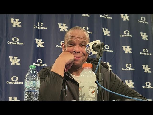 Video thumbnail for #UNC coach Hubert Davis after victory at Kentucky