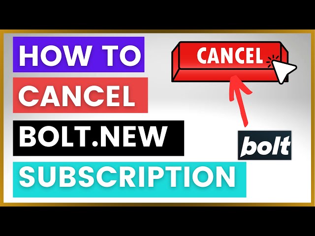 Video thumbnail for How To Cancel A Bolt.New Subscription? [in 2025]