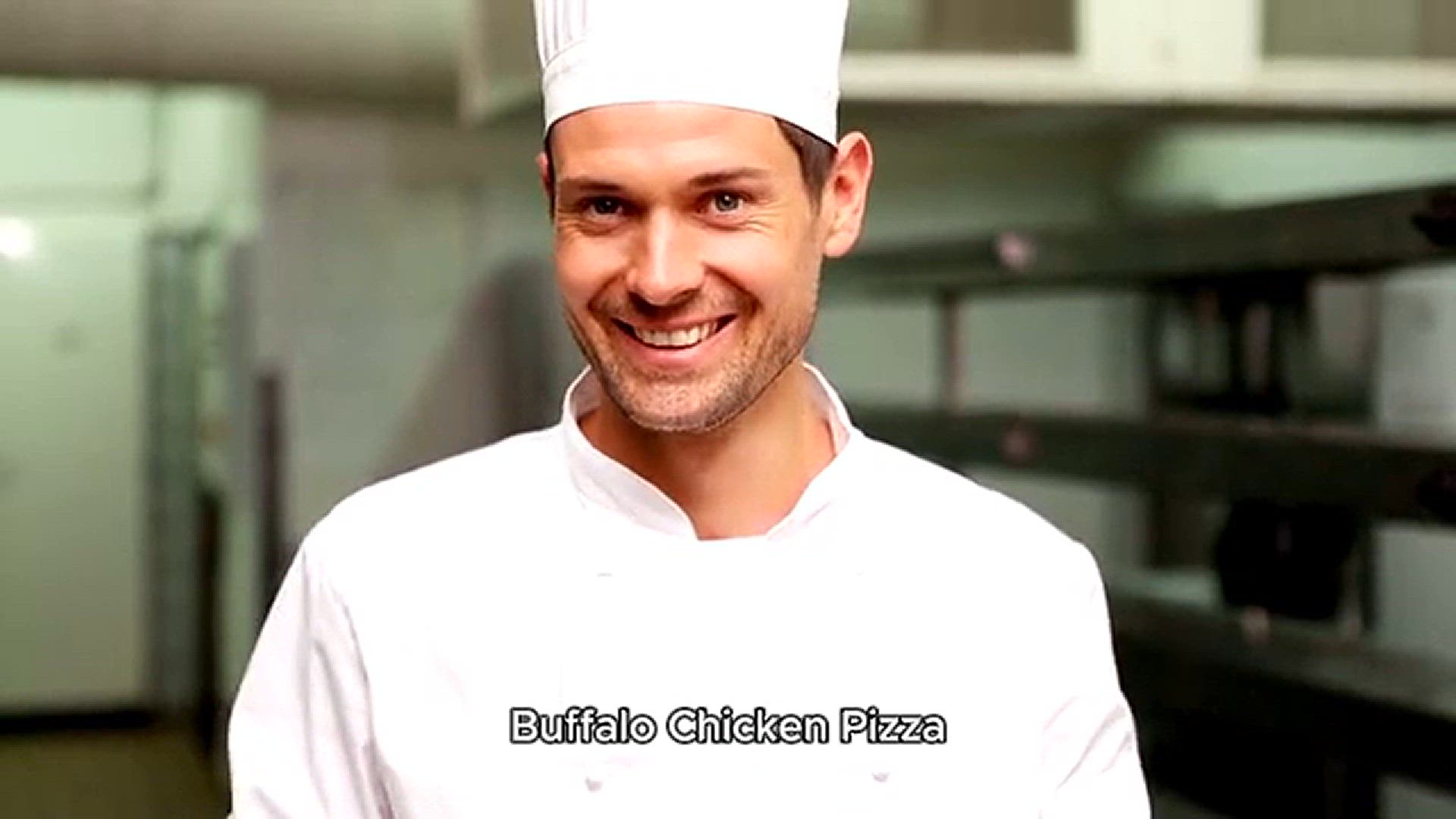 'Video thumbnail for Buffalo chicken pizza recipe'