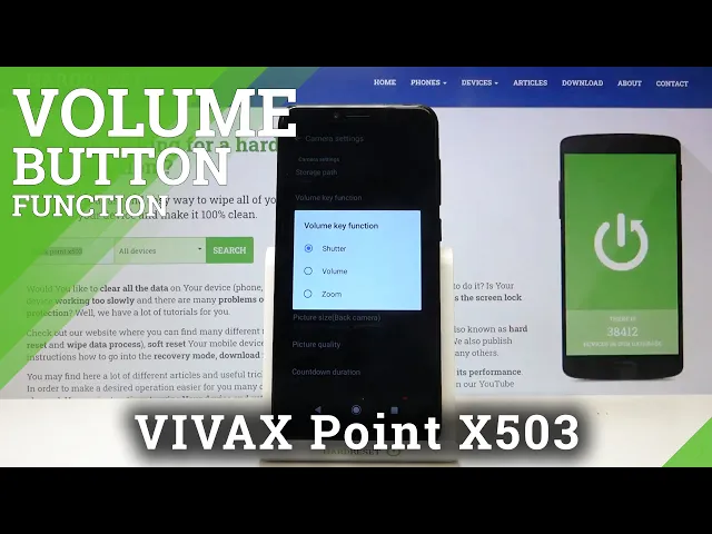 Video thumbnail for How to Switch Volume Buttons on the Camera on VIVAX Point X503 – Usage of Volume Buttons