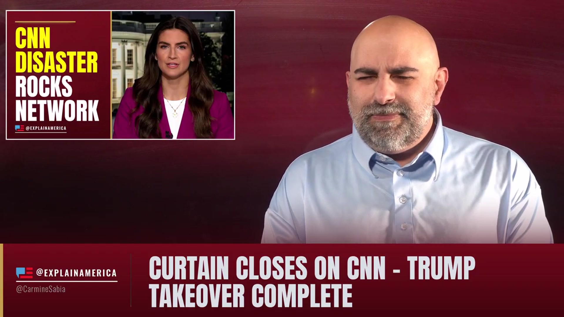 Video thumbnail for Curtain Closes On CNN - Trump Takeover Complete