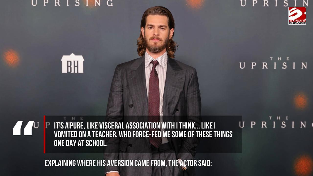 Video thumbnail for Andrew Garfield confessed to ‘brutal’ school dinner ordeal made him vomit on teacher.
