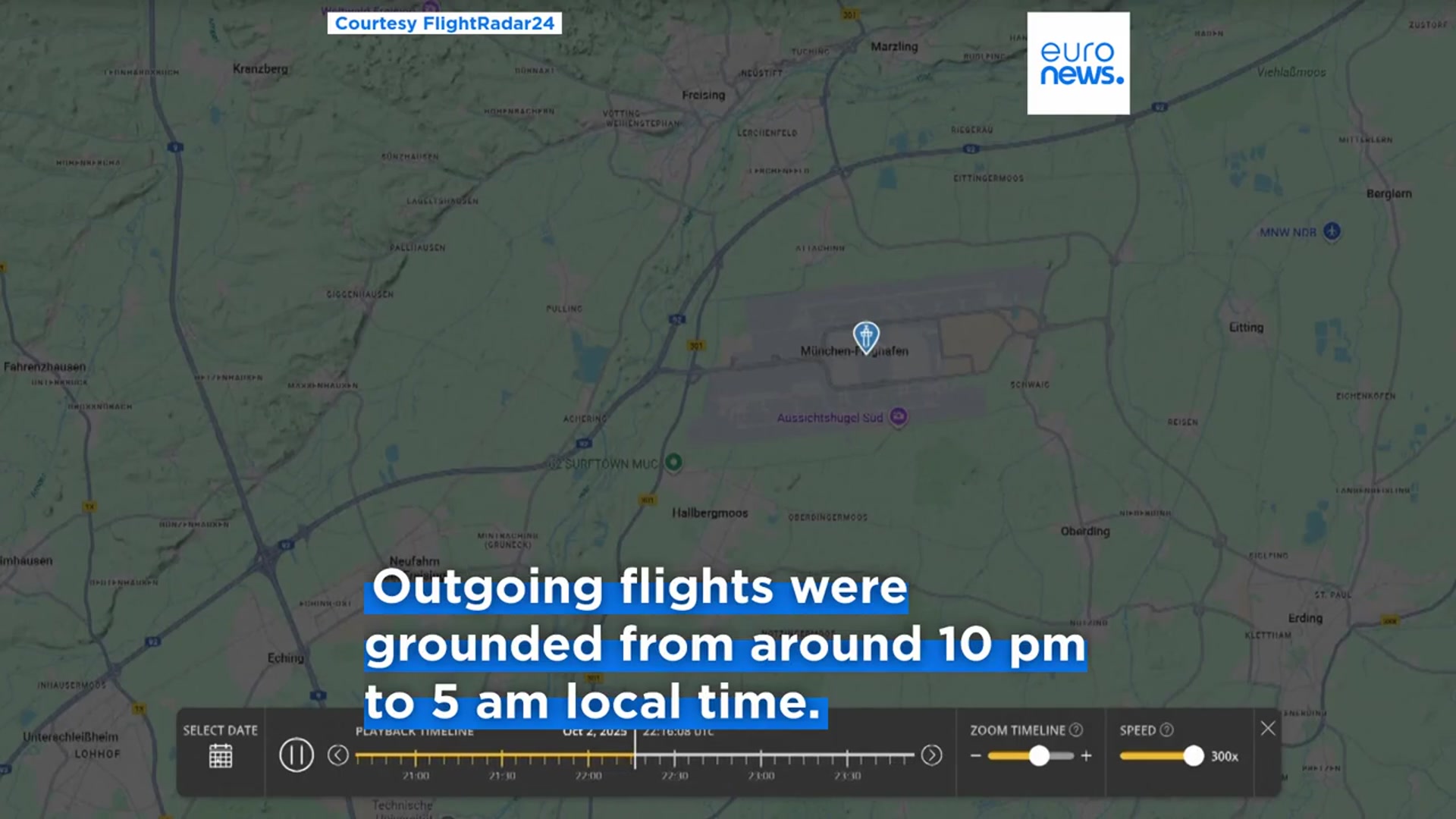 'Video thumbnail for Munich Airport reopens after drone sightings trigger flight cancellations'