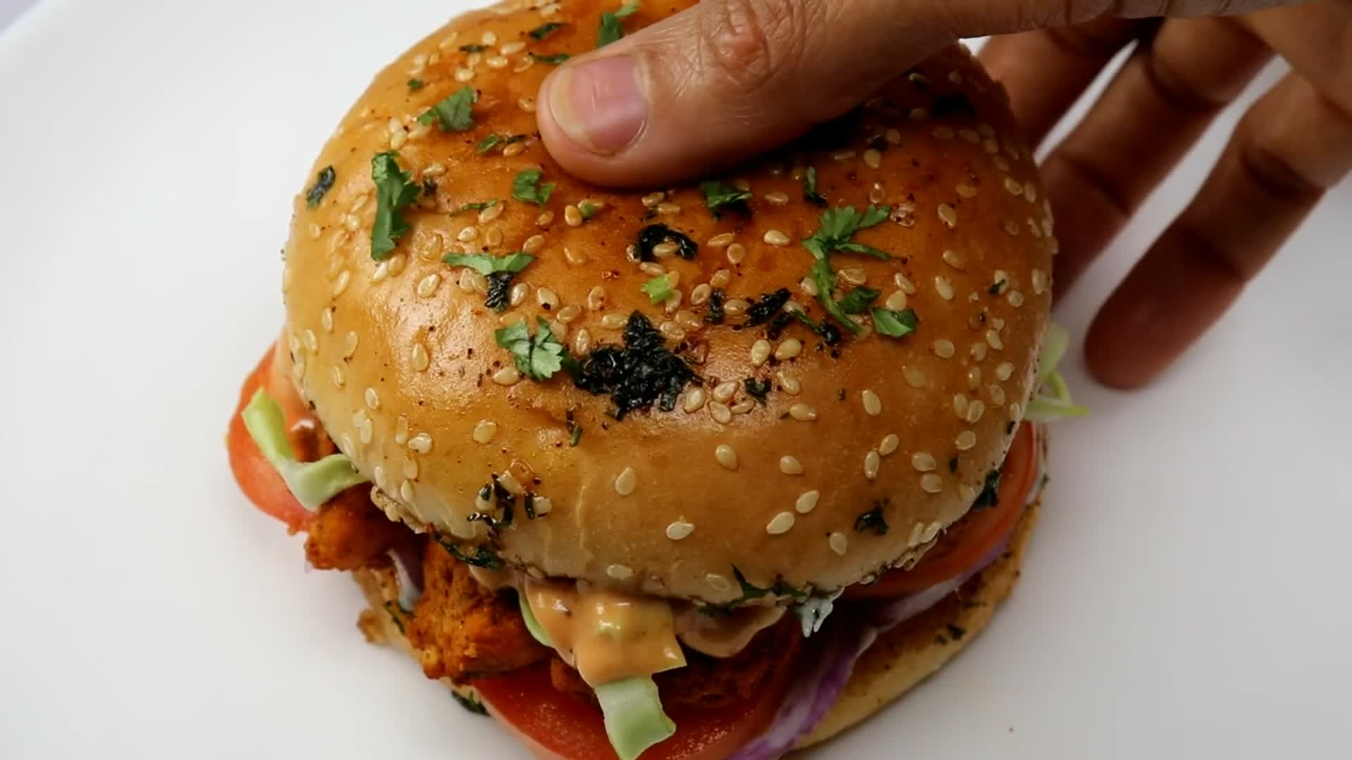 Video thumbnail for Chicken Burger Recipe