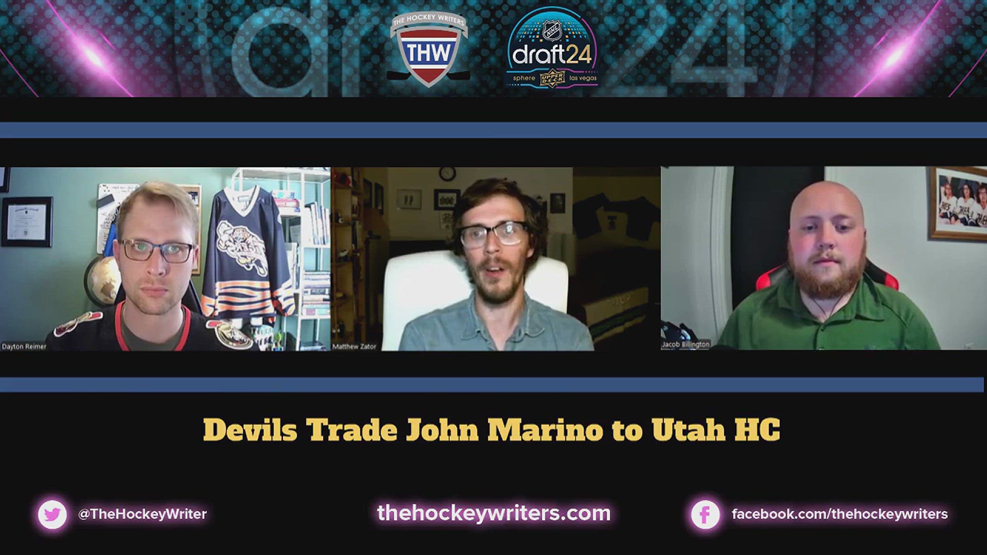 Video thumbnail for NHL Trade Reaction - Devils Trade John Marino to the Utah Hockey Club