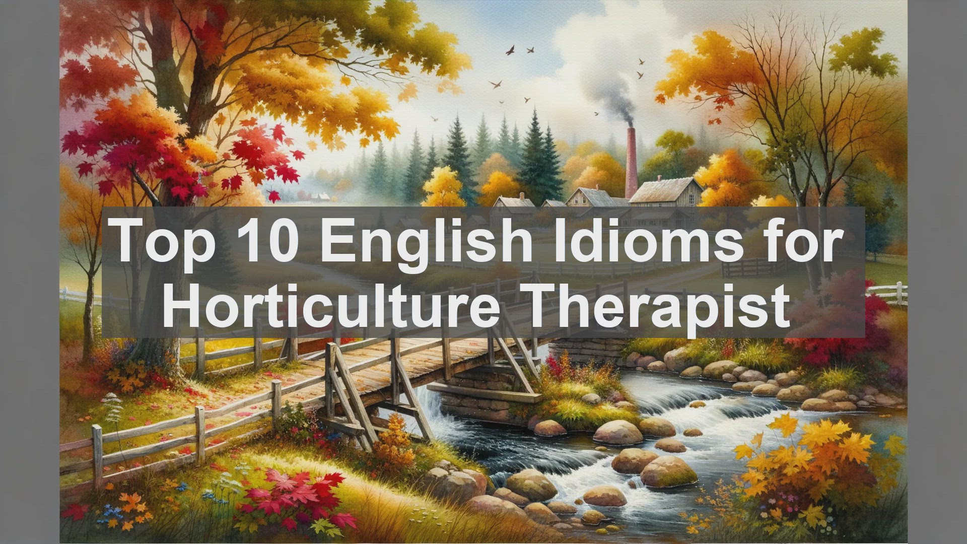 'Video thumbnail for Top 10 English Idioms for Horticulture Therapist'