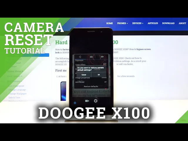 Video thumbnail for How to Reset Camera Settings in DOOGEE X100 – Restore Camera Default