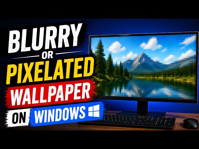 Video thumbnail for Blurry or pixelated wallpaper on Windows 11