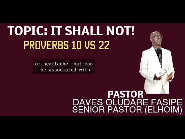 Video thumbnail for PROPHETIC DECLARATION