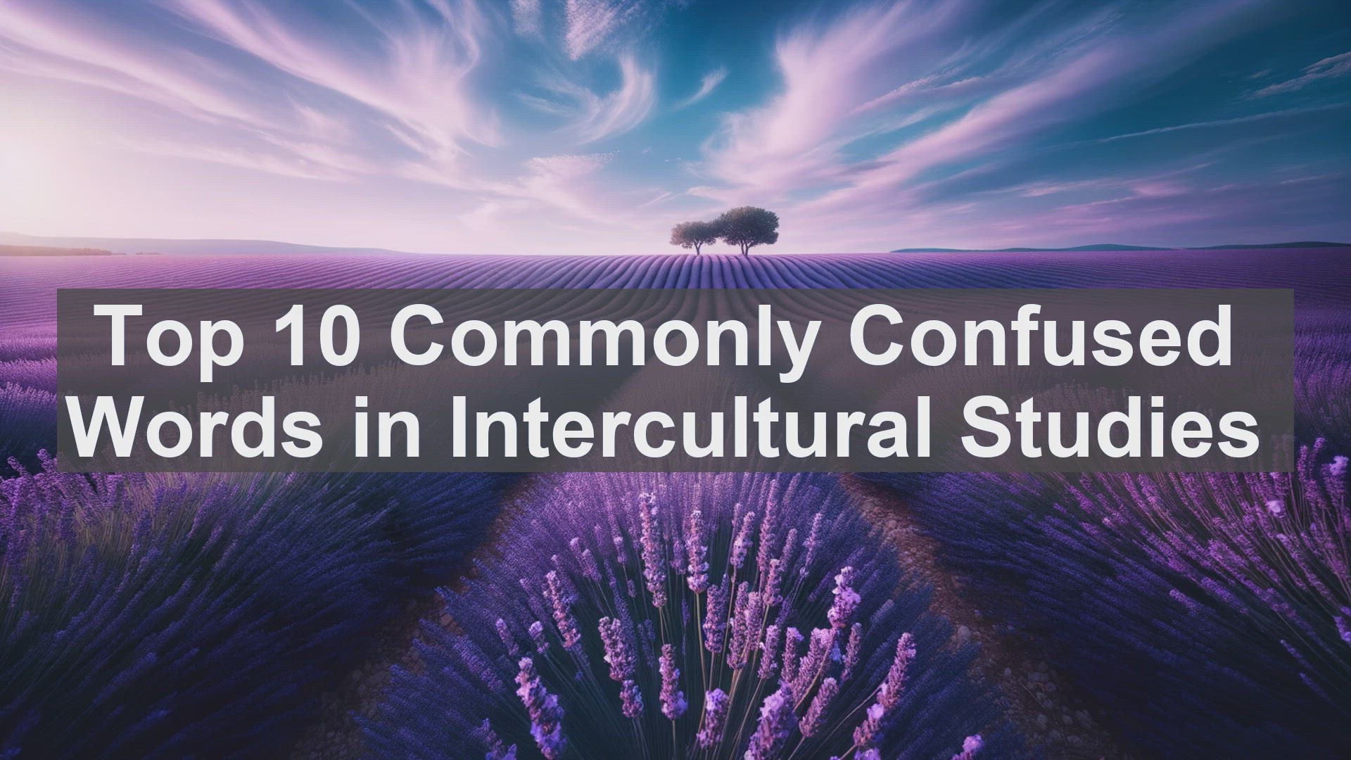'Video thumbnail for Top 10 Commonly Confused Words in Intercultural Studies'