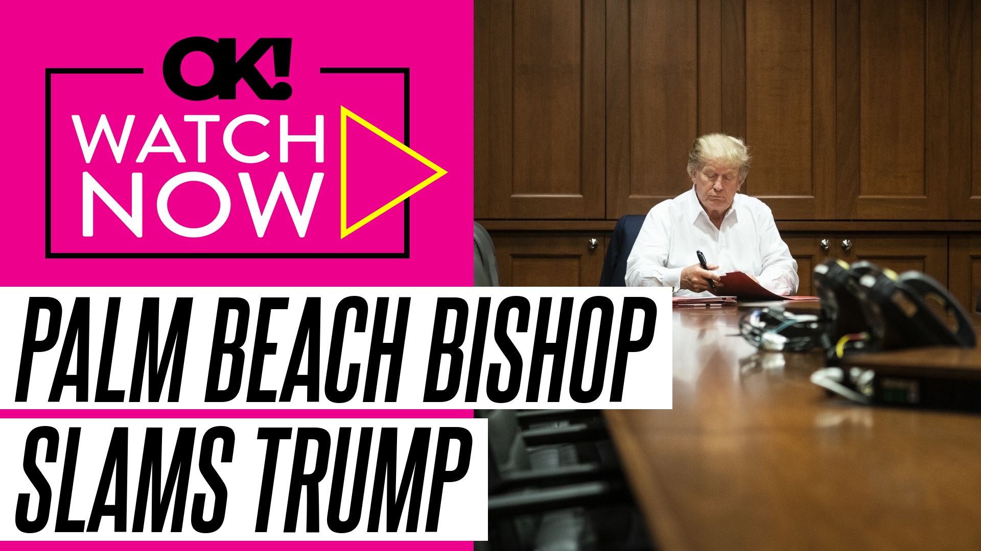 Video thumbnail for Donald Trump Slammed by Palm Beach Bishop Over Pope Leo Attacks During Sunday Mass in Mar-a-Lago Neighborhood