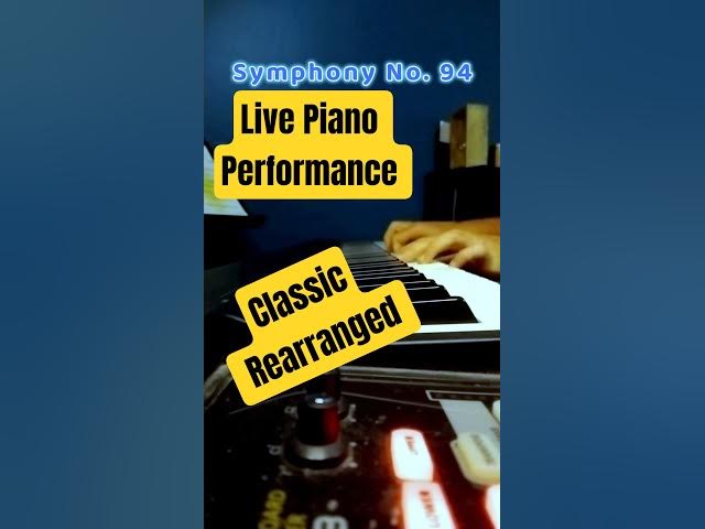 Video thumbnail for Symphony No. 94 Played LIVE On Piano [Amazing] #piano