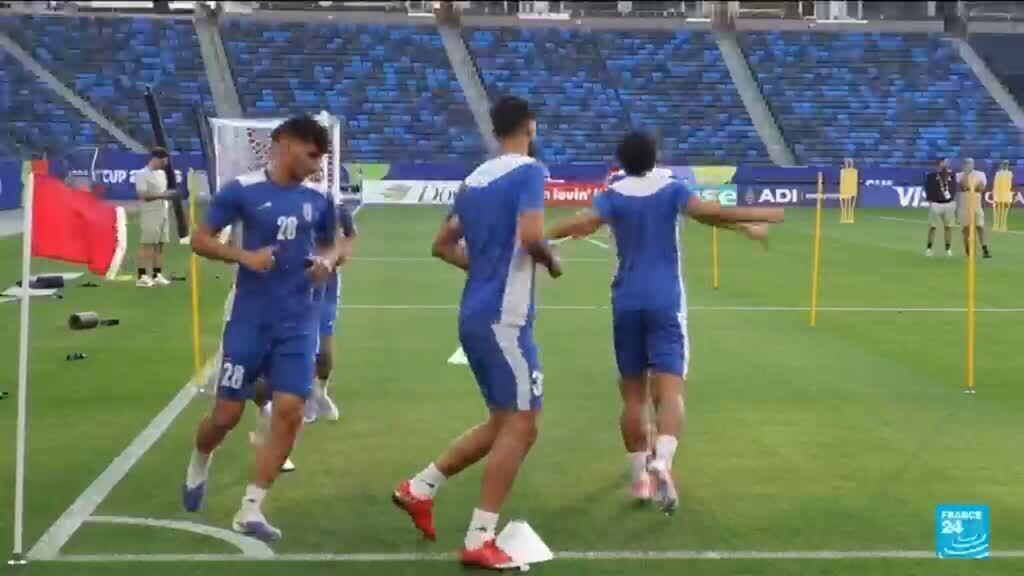 Video thumbnail for Iran take World Cup centre stage as they arrive in US