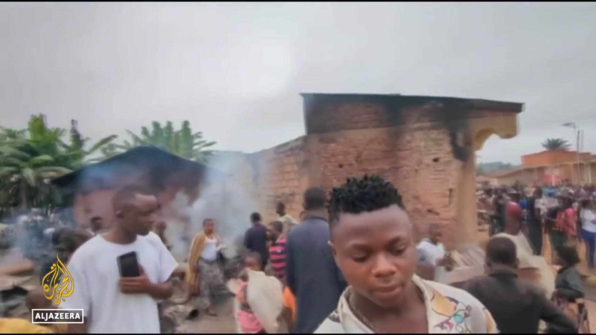 'Video thumbnail for At least 9 killed as suspected ADF rebels set fire to house in DRC’s North Kivu'