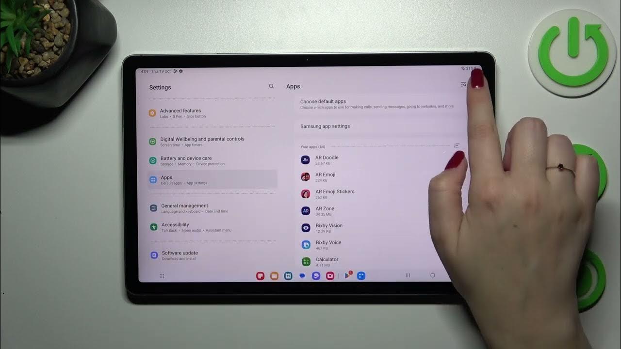 Video thumbnail for How to Reset App Preferences in SAMSUNG Galaxy Tab S9 FE?