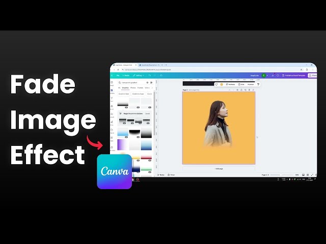 Video thumbnail for How to Fade an Image in Canva