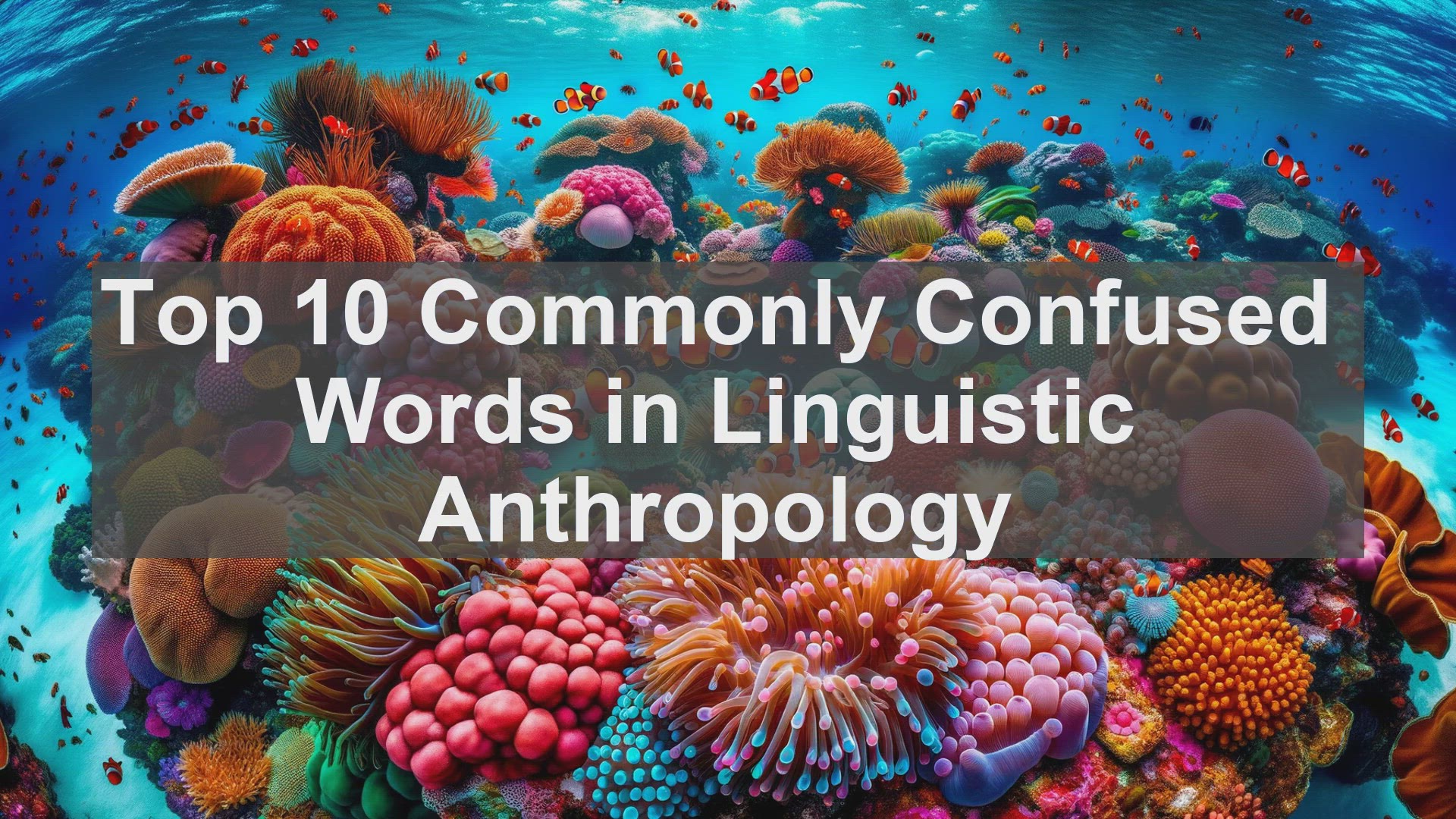 'Video thumbnail for Top 10 Commonly Confused Words in Linguistic Anthropology'