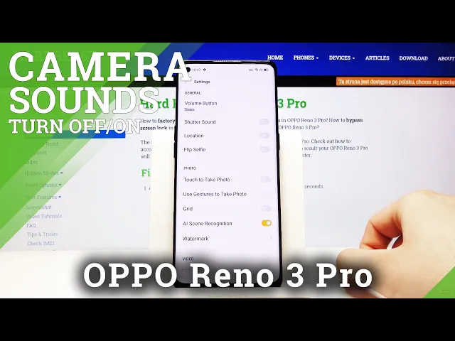 Video thumbnail for How to Set Up Camera Sounds in OPPO Reno 3 Pro - Turn Off Shutter Sound