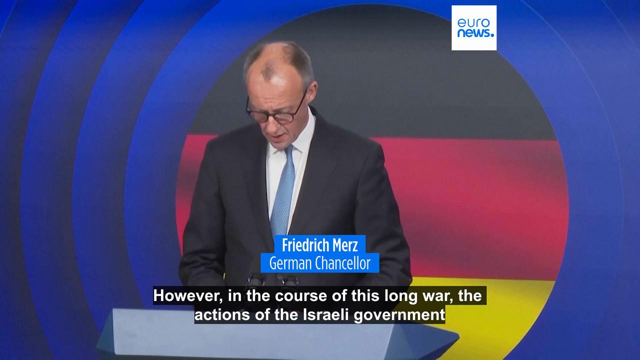 Video thumbnail for Netanyahu says second phase of ceasefire expected 'very shortly' during Merz visit to Israel
