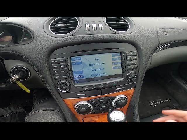 Video thumbnail for How to Find Electronic Serial Number of Mercedes SL55 R230 ( 2001 - 2008 ) | What is ESN Number