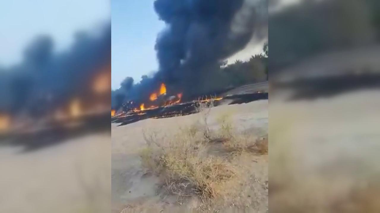 Video thumbnail for Iran: Three Killed in Collision Between Fuel Tankers in Iran.