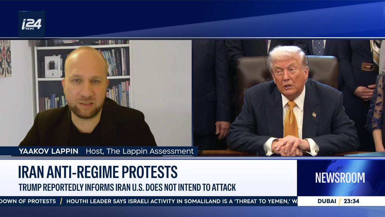 Video thumbnail for Iran anti-regime protests: Trump reportedly informs Iran U.S. does not intend to attack