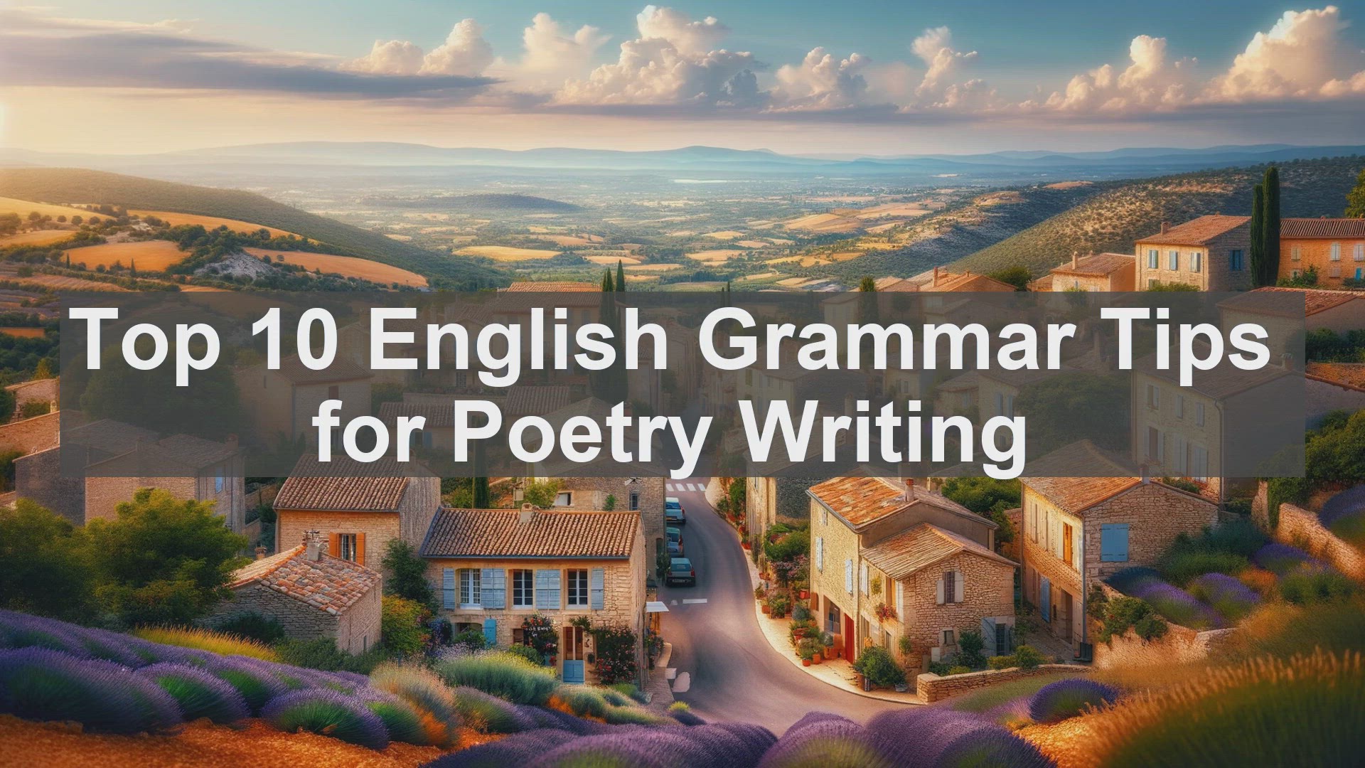 'Video thumbnail for Top 10 English Grammar Tips for Poetry Writing'