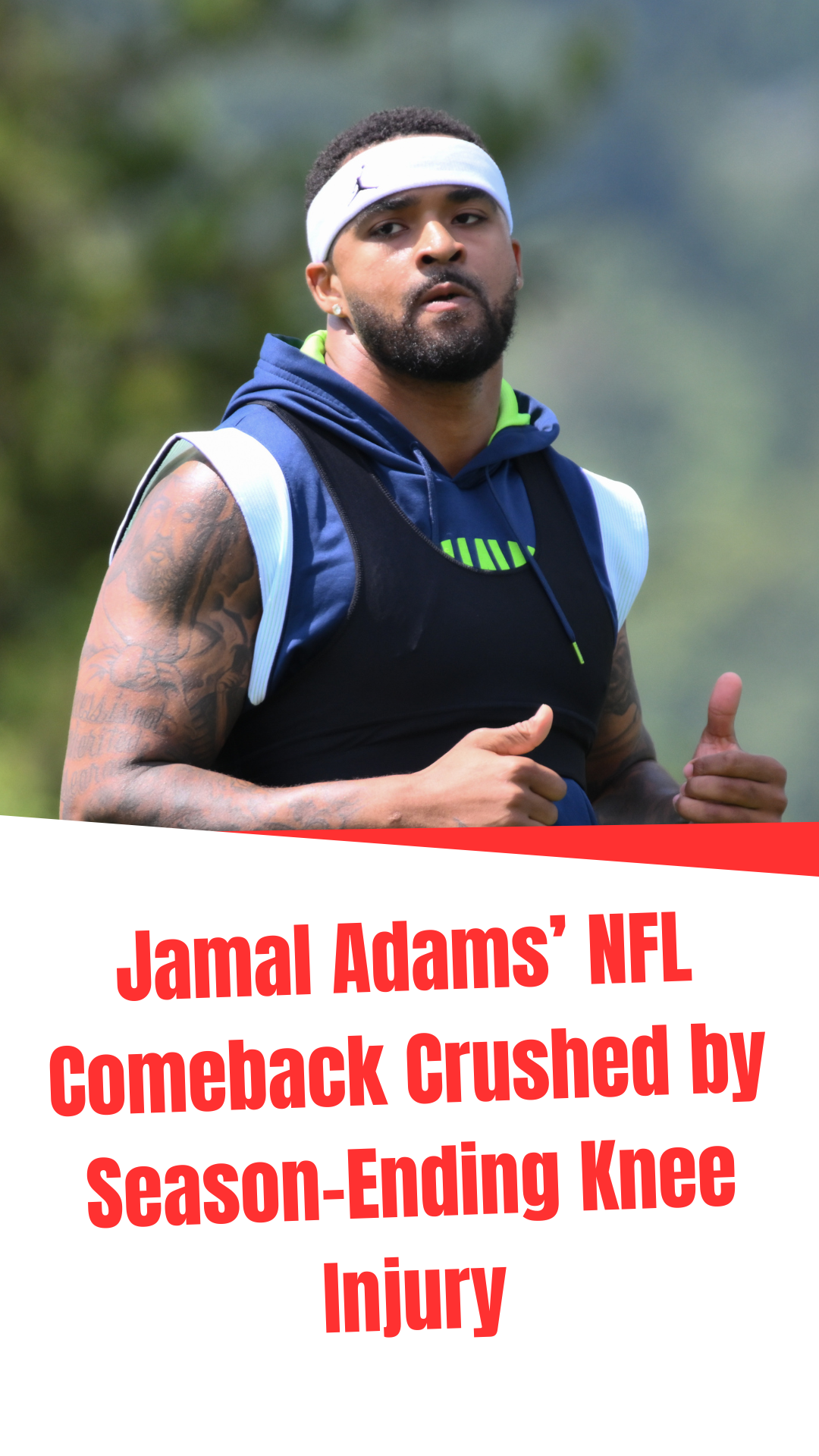 Video thumbnail for Jamal Adams’ NFL Comeback Crushed by Season-Ending Knee Injury
