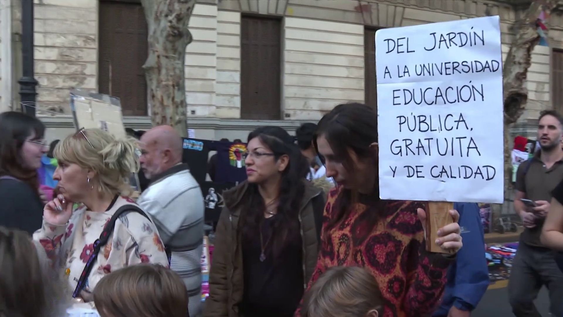 Video thumbnail for Argentina: Students protest Milei austerity as university funding dispute escalates