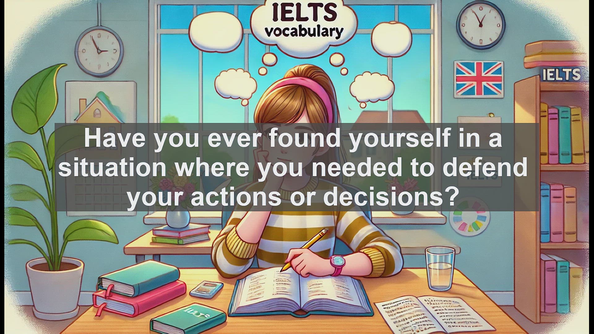 'Video thumbnail for 5000 Must Know IELTS 8.0 Vocabulary - Mastering 'Justification': A Key Word for IELTS Success'