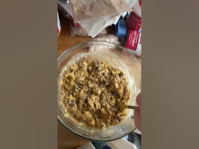 Video thumbnail for Made some sausage muffins the other day #Food #Foodie #SausageMuffins #Muffins #Homemade #BakedGoods