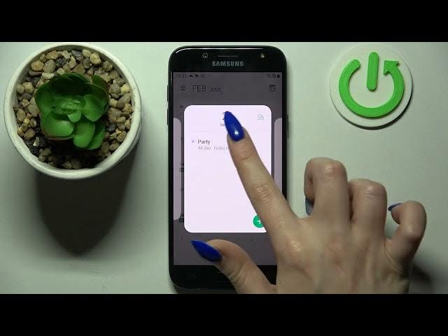 Video thumbnail for How to Set Up Reminder in Samsung Galaxy J5 2017 - Add Event to Calendar