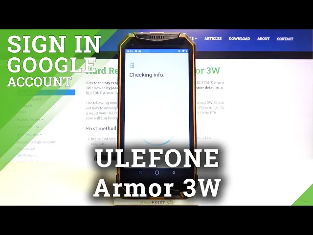 Video thumbnail for How to Set Up Account in Play Store on Ulefone Armor 3W - Add Account to Play Store