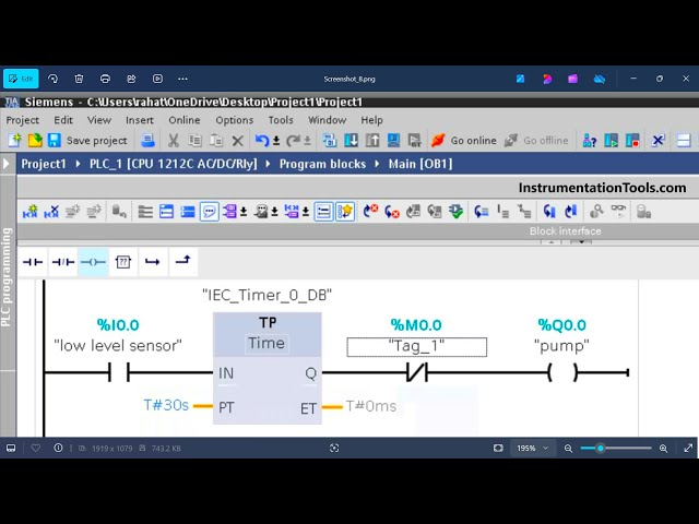 'Video thumbnail for Siemens PLC Training: Pump Start and Stop Ladder Logic'