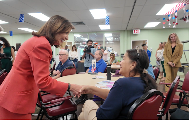 Video thumbnail for Gov. Hochul warns Medicare changes could increase prescription drug costs for 1.3 million New Yorkers