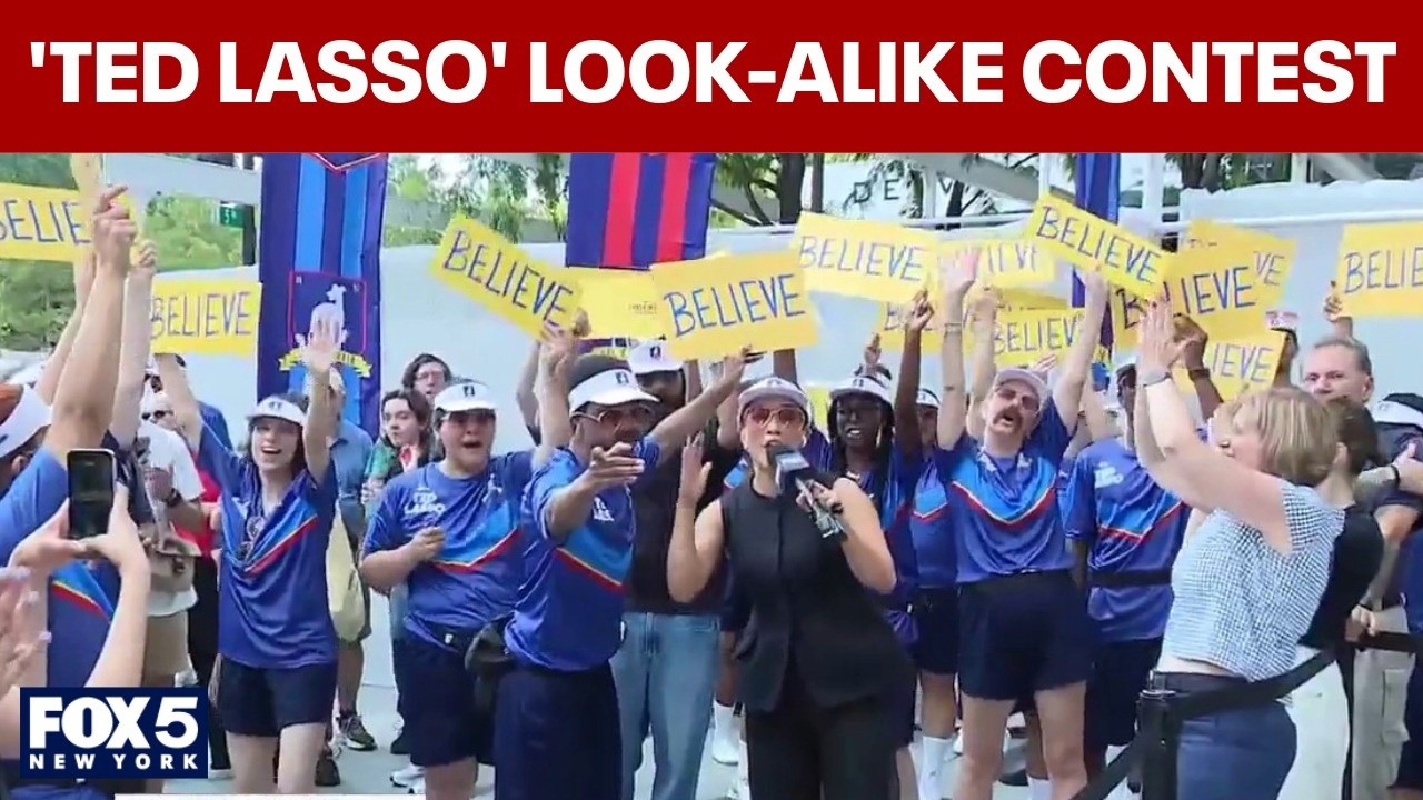 Video thumbnail for 'Ted Lasso' look-alike contest in NYC
