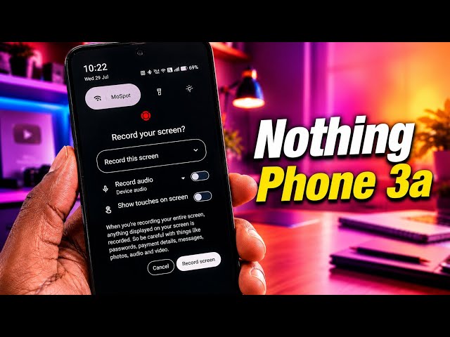 Video thumbnail for How to Turn On Screen Recording on Nothing Phone 3a (Quick & Easy)