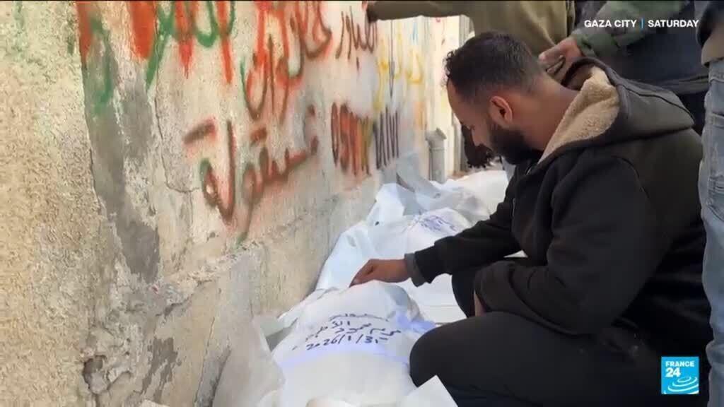 Video thumbnail for 'There's no ceasefire': Israeli strikes kill 30 Palestinians, including children, in Gaza