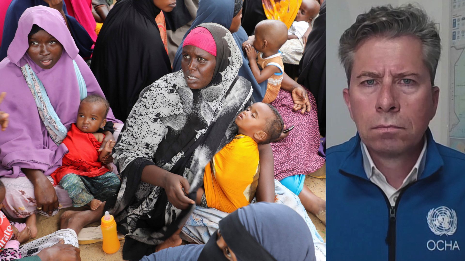 Video thumbnail for UN aid chief warns of ‘looming famine’ in Somalia as war on Iran drives up prices